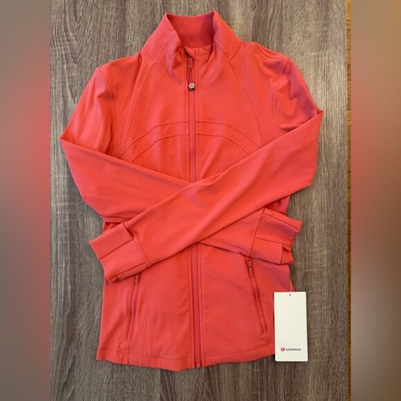 New with tags Lululemon Define Jacket Nulu.Desert Red. Size 8. Orange tone. - Picture 12 of 16